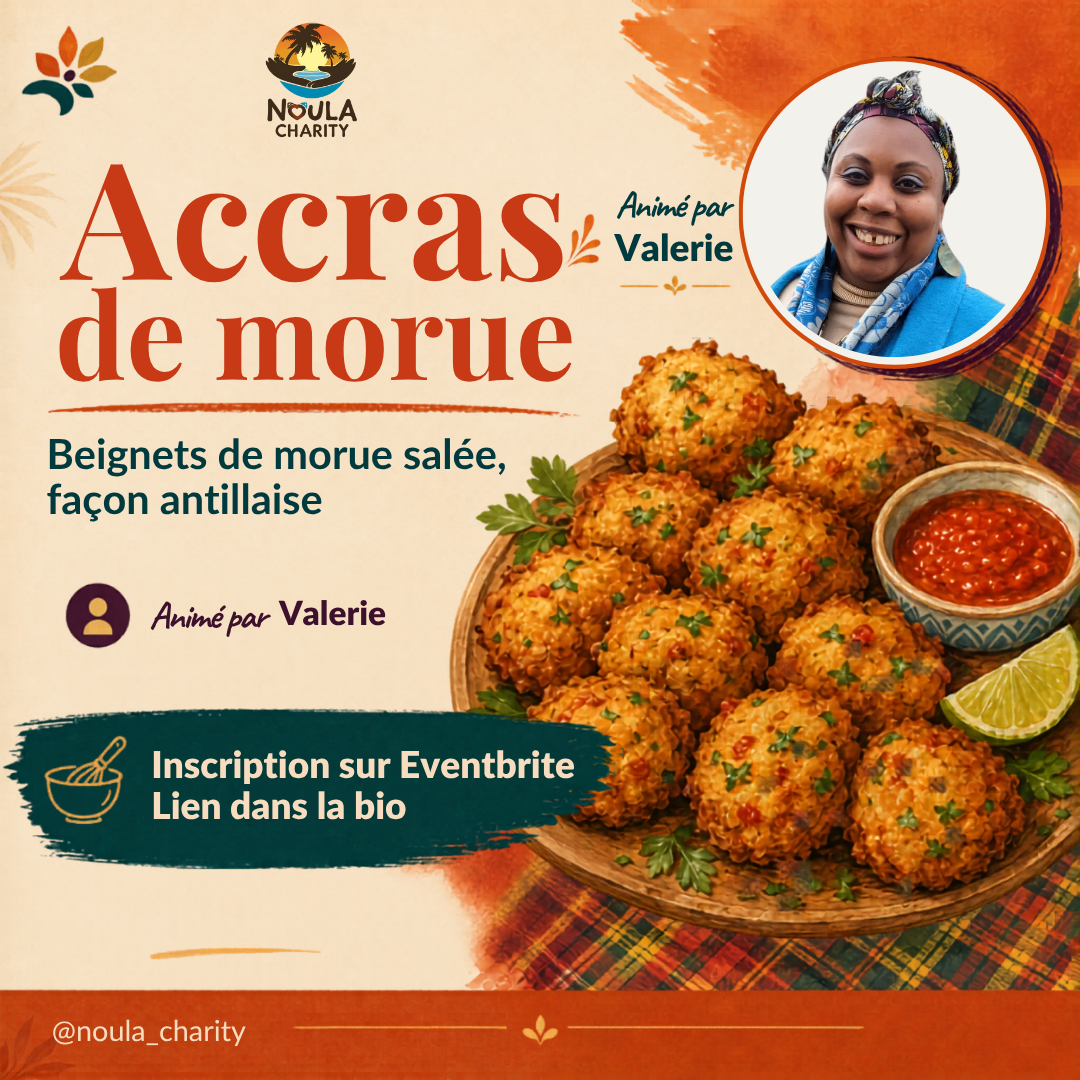 Accras de morue · Caribbean cooking demo with Valerie